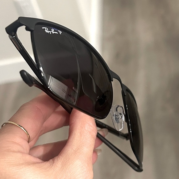 RayBan 3686 Chromance Polarized - Matte Black with Dark Grey Lenses - Picture 13 of 13